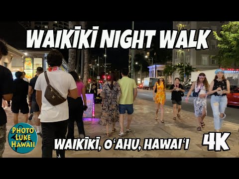 Waikiki Night Walk e ABC Stores Ice Cream 4 de junho de 2023 Oahu Havaí