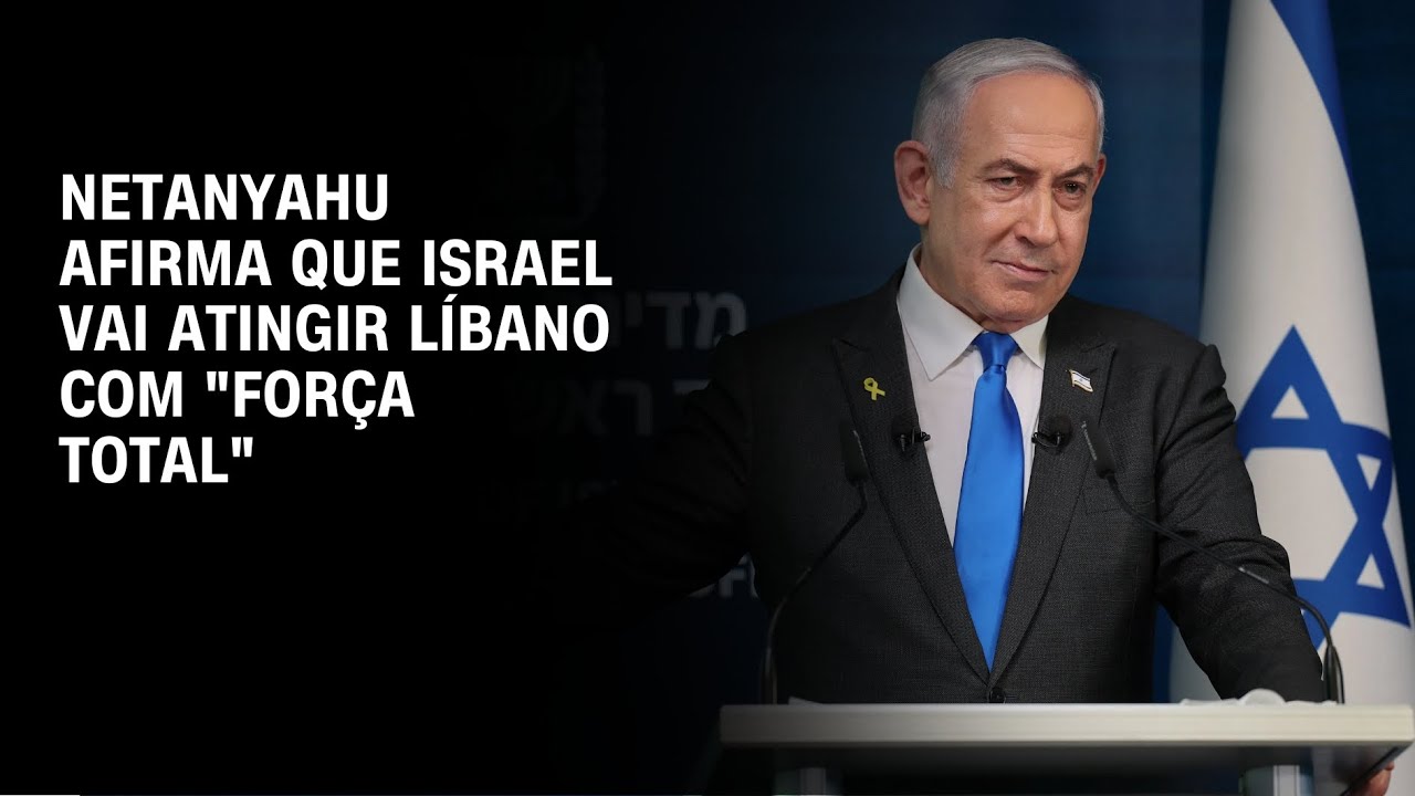 Netanyahu afirma que Israel vai atingir Líbano com "força total" | CNN 360°