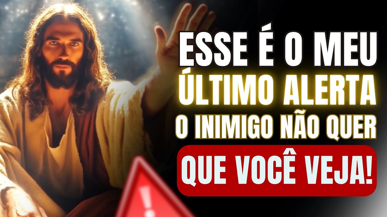 FILHO! ESSE É MEU ÚLTIMO ALERTA: O INIMIGO NÃO QUER QUE VOCÊ VEJA!