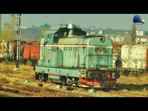 LDH1250 80-0489-2 & Automotor Duewag BR628 651-1 IRC DMU in Oradea Est Triaj - 06 November 2018