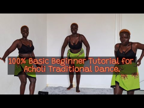 Basic Beginner tutorial for Acholi Traditional Dance. Performed by BlissAnn