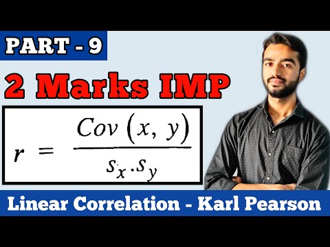 Karl Pearson's All Formula Explained - Ex 2.2 2 Mark Imp | Linear correlation 12 Statistics