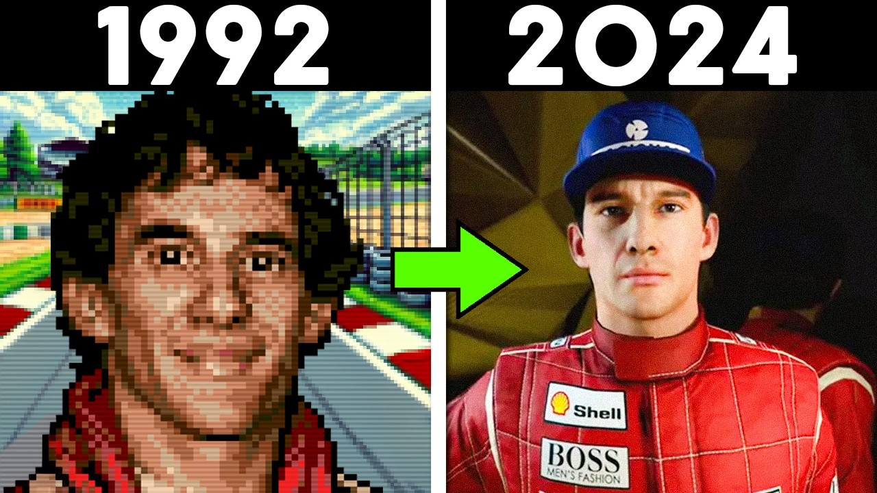 EVOLUÇÃO do AYRTON SENNA nos GAMES
