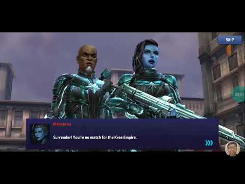 Capitã marvel vs korath e minn erva