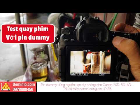 Canon LP-E6 quay phim chụp ảnh không sợ hết pin