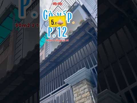 Bán Nhà hẻm Xe hơi Nguyễn Duy Cung, 50m2 xây 3 tầng mới full nội thất, sổ đẹp