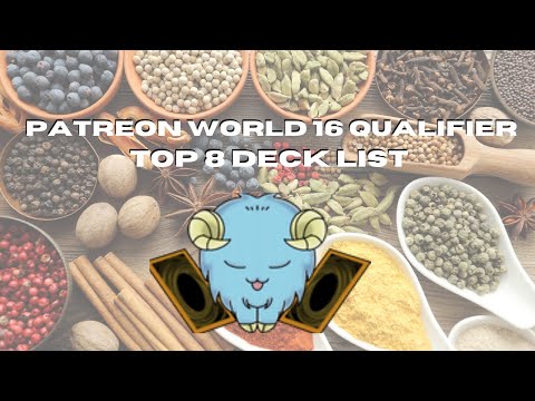 Patreon Goat Format World Qualifier 16' Top 8 Deck profiles #yugioh #goatformat #spice