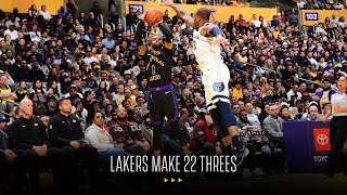 [高光] All 22 Threes from the Lakers 134-107 