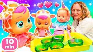 Nicole und Baby Born Sammlung - Puppen Videos für Kinder auf Deutsch. Baby Puppen