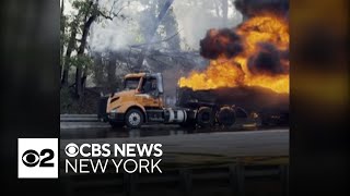 Driver killed after crashing into fuel tanker on New Jersey highway