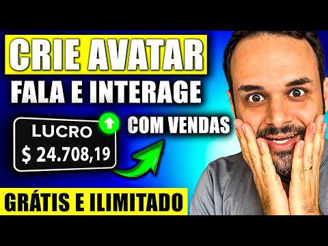 CRIE AVATAR DE IA E GANHE DINHEIRO 100% GRÁTIS E ILIMITADO COM ESTA IA