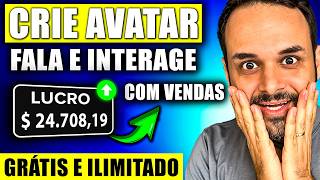 CRIE AVATAR DE IA E GANHE DINHEIRO 100% GRÁTIS E ILIMITADO COM ESTA IA