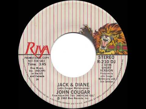 1982 John Cougar (Mellencamp) - Jack & Diane (stereo radio promo 45--short version)