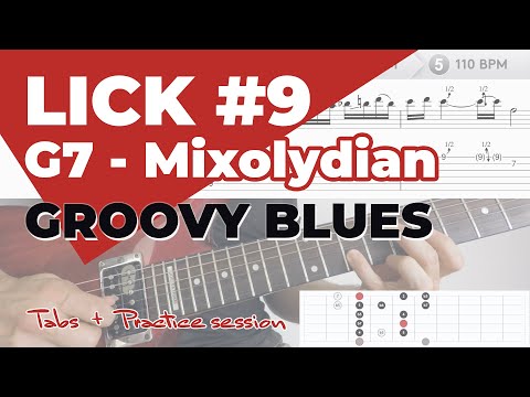 Guitar Lick #9 - G7 - Groovy Blues
