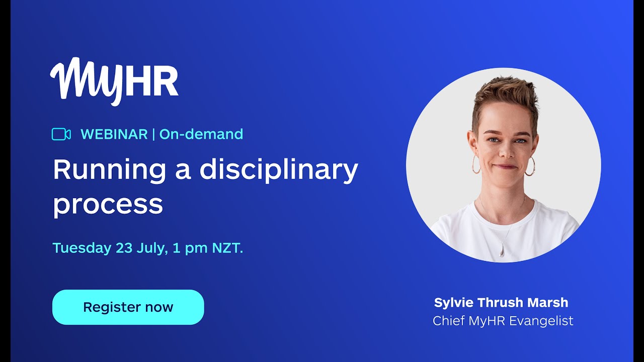 Running a disciplinary process