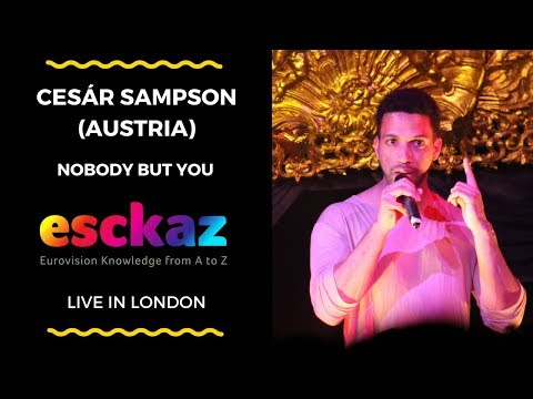 ESCKAZ in London: Cesár Sampson (Austria) - Nobody But You (at London Eurovision)