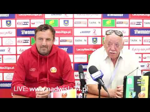 16.07.2022 LIVE: Konferencja prasowa po meczu Siarki Tarnobrzeg ze Zniczem Pruszków. eWinner II liga