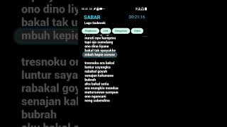 Download lagu Duh sayang ngapuntene saestu #fyp #liriklagu #sadewok #sabar #trending  #viral #laguviral #lagujawa mp3