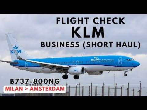 Worth it? - KLM Business Class (“EuroBusiness”), Milan to Amsterdam, 4K | Boeing 737-800