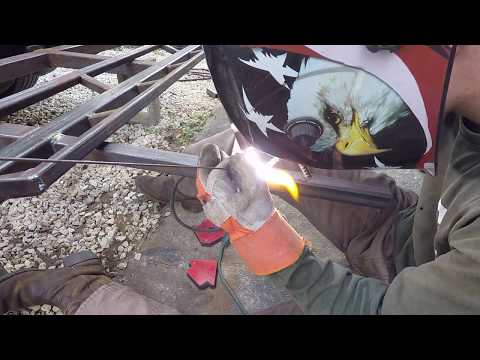 Welding Custom Motorcycle Carrier