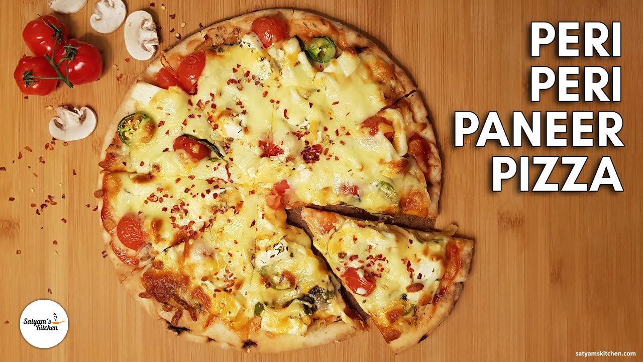 Peri Peri Paneer Pizza | Peri Peri Cottage Cheese Pizza | Cottage Cheese Pizza | Pizza with Paneer