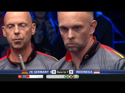 Germany vs Indonesia | Round 1 | Full HD | 2015 World Cup of Pool