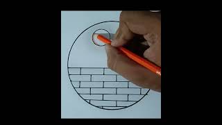 Scenery Nature Drawing Easy &amp; Beautiful 🥰#art #shorts #drawing #trending