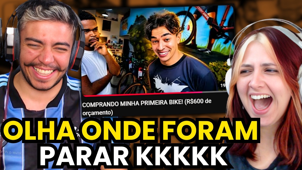 BISTECONE e GABRIEL COMPRANDO A PRIMEIRA BIKE! (R$600 de orçamento)| REACT