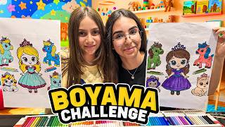 İREM İLE 5 RENK BOYAMA CHALLENGE | 5 MARKER CHALLENGE
