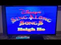 Closing To Disney S Sing Along Songs Heigh Ho 1990 VHS