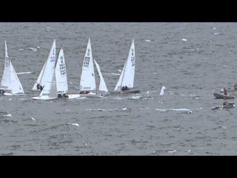 Gazprom Int European Dragon Championship 2014 - Race 1, first leeward mark