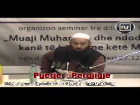 Obligimi i gruas ndaj prindërit të burrit (pyetje)  - Hoxhë Bekir Halimi