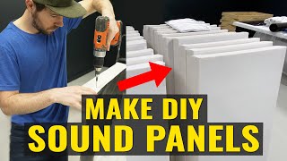 How To Make Pro Acoustic Panels - DIY Sound Panels For Your Studio (Build and Installation)