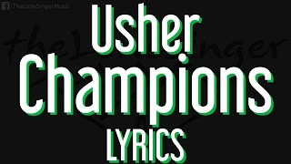 Usher feat  Rubén Blades - Champions (Lyrics) Piano / Hands Of Stone