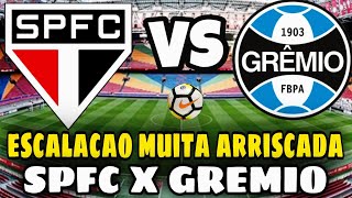 O TÉCNICO DO SÃO PAULO FAZ ESCALAÇÃO ARRISCADA PARA O CONFRONTO DIANTE DO GRÊMIO
