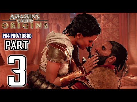 Assassins Creed ORIGINS Walkthrough PART 3 (PS4 Pro) No Commentary @ 1080p HD ✔