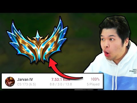 carrying every game to challenger with my 100% Winrate jarvan :) - Road to Challenger