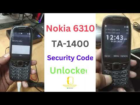 Nokia 6310 TA-1400 Security Code Unlocked Paid Service