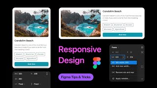 Responsive Card Component UI Design in Figma tricks & tips