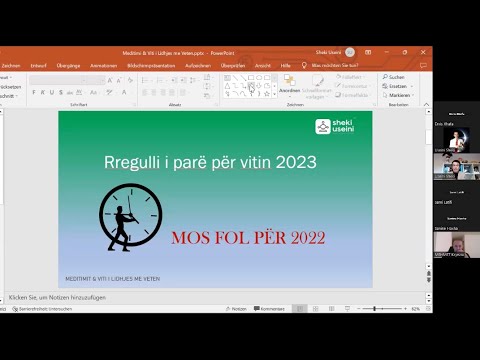 Webinar Zoom-Meditimi & “Viti i Lidhjes me Veten”