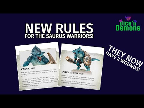 New Rules for the Seraphon Saurus Warriors from Age of Sigmar!