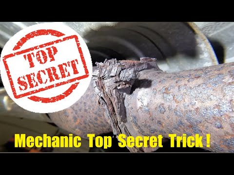 Top Secret Mechanics Trick 2! HOW TO remove extremely rusty exhaust nuts FAST without heat.