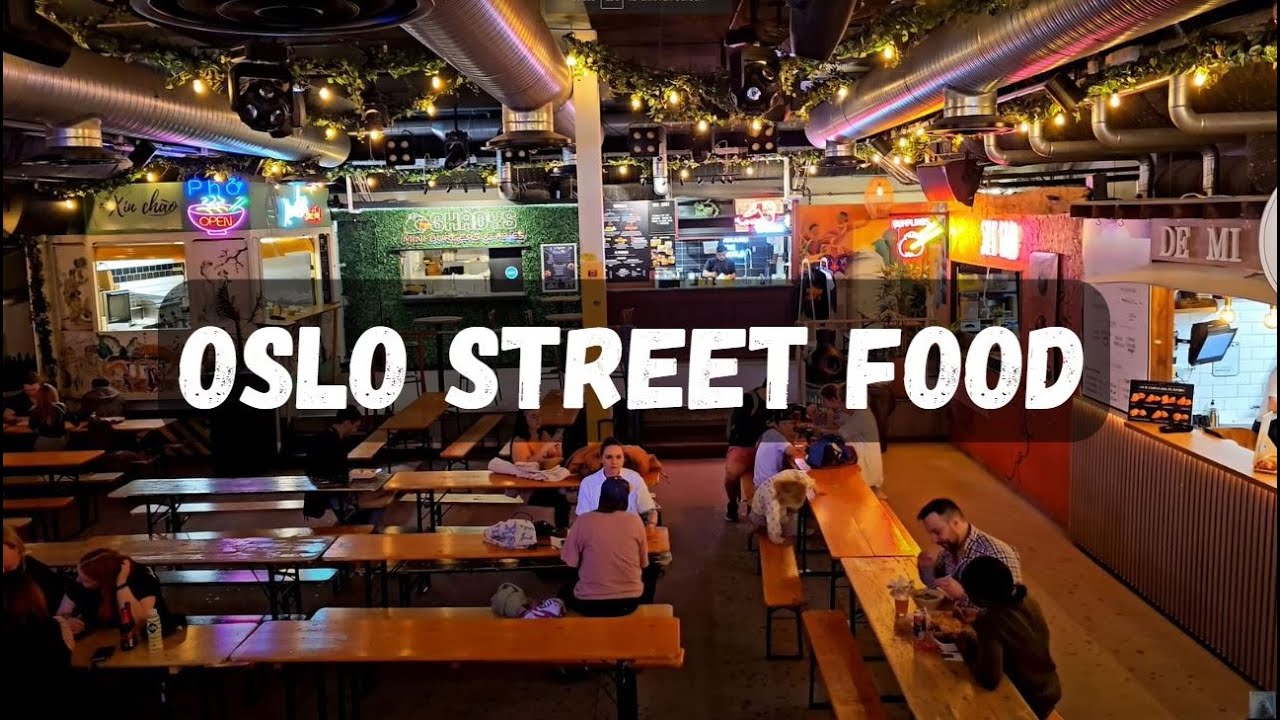 Explore Oslo Street Food Hall with this immersive walkthrough.
