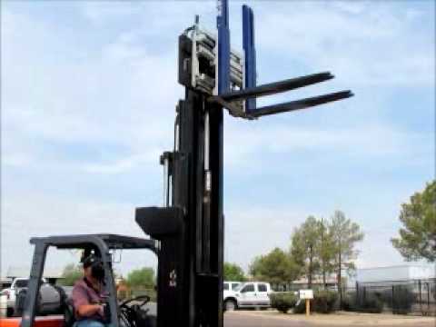 Sold! 2008 Toyota 7FGCU35 8,000lb Truck Forklift 258" Mast Double bidadoo.com