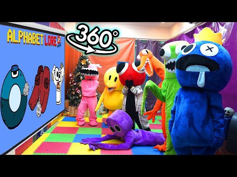 Rainbow Friend Vr 360° - CINEMA HALL | Alphabet Lore But Something Is Weird (A - Z...) | Part 7