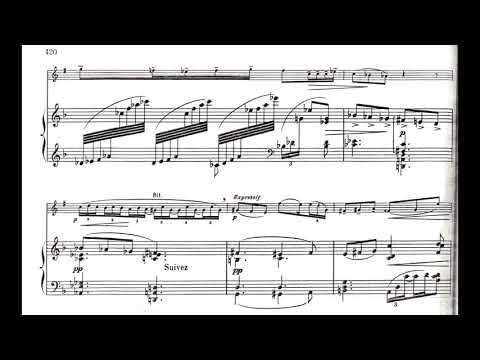Phillipe Gaubert - Fantaisie for Clarinet and Piano (1911) [Score-Video]
