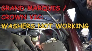 Grand Marquis / Crown Victoria - Window Washer Pump Does Not Work