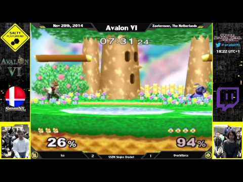 Avalon VI - Ice (Fox) Vs. Overtriforce (Sheik) - SSBM Singles Winners Semi Final