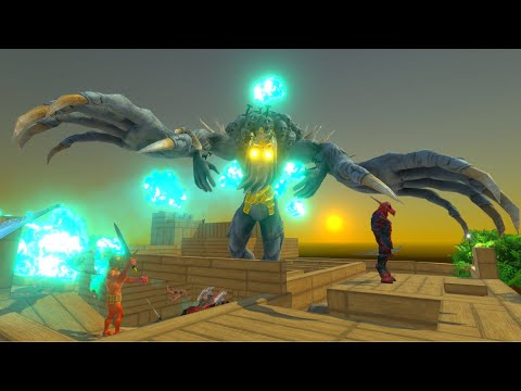 Dragon Attacking Scourge Castle - Animal revolt battle simulator
