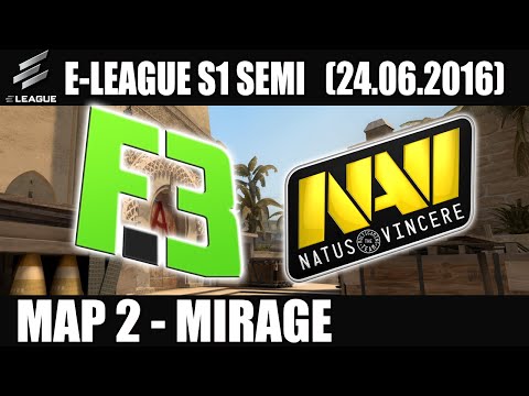 NaVi vs Flipsid3 Tactics | Semi Final Map 2 (Mirage) E-LEAGUE Group E (24.06.2016) [CSGO]